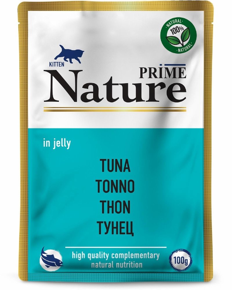 Prime Nature Prime Nature паучи для котят: тунец в желе (24 шт)