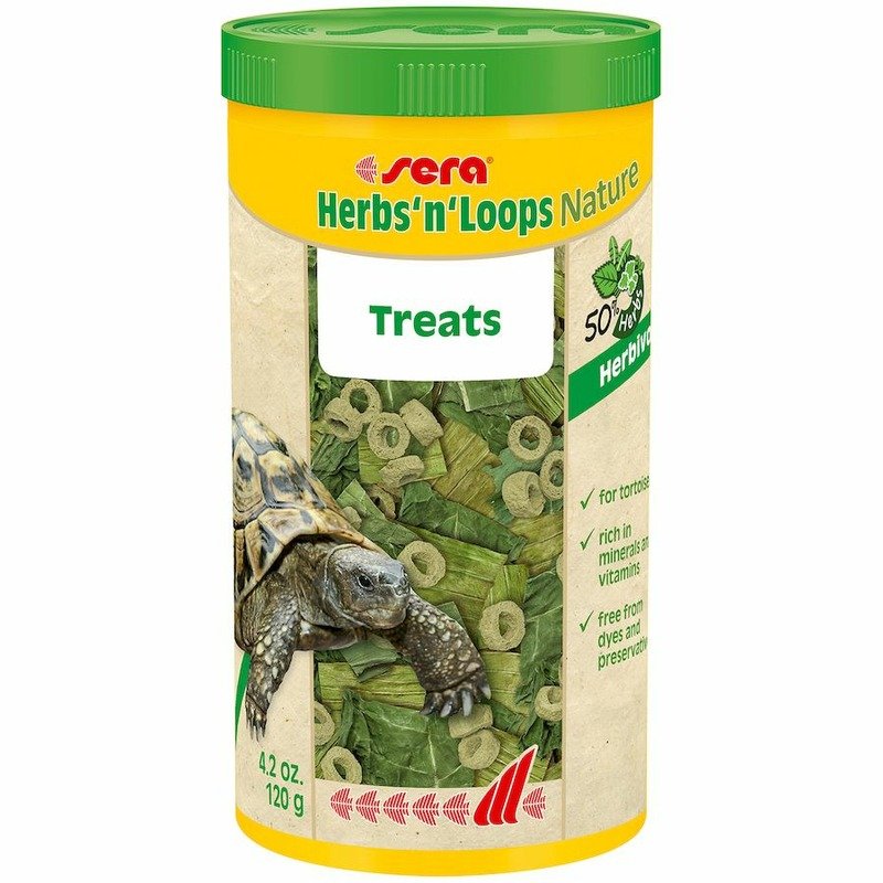 Корм Sera Herbs’n’Loops для рептилий - 1000 мл, 120 г