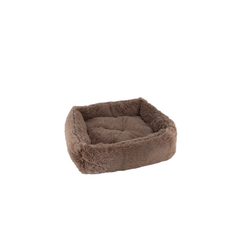 Лежак для животных Foxie Furry comfort 70х60см из меха коричневый