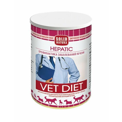 Solid Natura VET Hepatic консервы диета для собак 340гр
