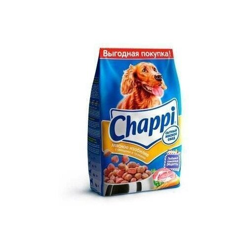 Chappi Сухой корм для собак мясное изобилие сытный мясной обед 7150 2,5 кг 11610 (3 шт)