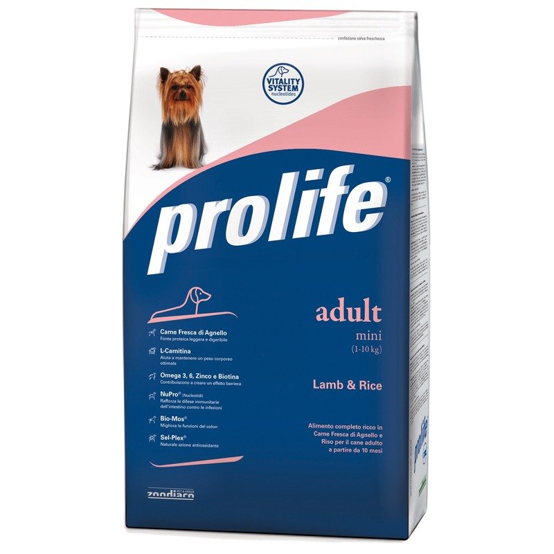 Prolife Prolife Dog Adult Mini сухой корм для собак мелких пород с ягненком и рисом - 3 кг