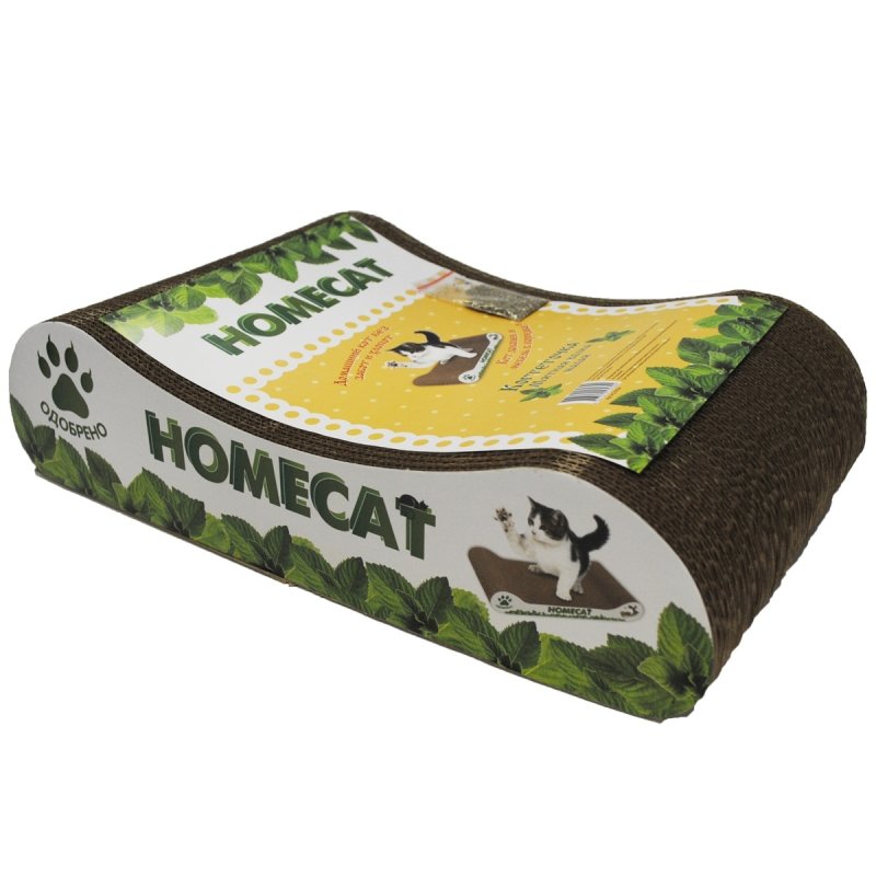 Homecat Homecat когтеточка'Мятная волна', гофрокартон, 41х24х10 см (500 г)