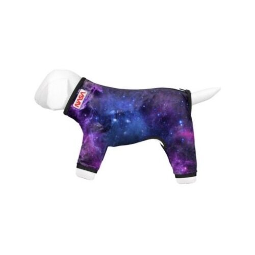 Дождевик для собак WAUDOG Clothes рисунок 'NASA21', L55, В 77-79 см, С 50-55 см