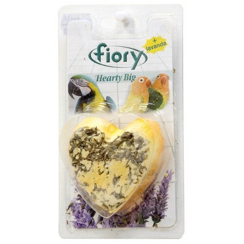 Fiory Био-камень FIORY для птиц с лавандой в форме сердца 6096 0,045 кг 58070 (2 шт)
