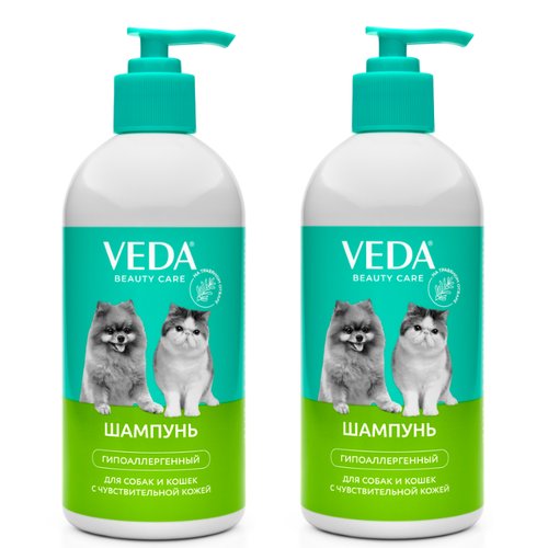 Шампунь для собак и кошек Veda гипоаллергенный, 500 мл, 2 шт