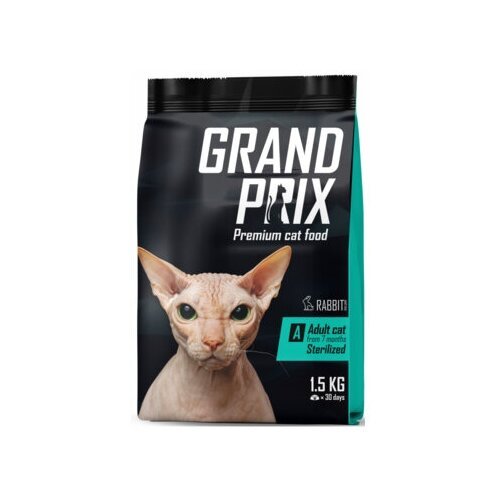 Grand Prix Сухой корм для стерилизованных кошек с кроликом 00-00000246, 1,5 кг