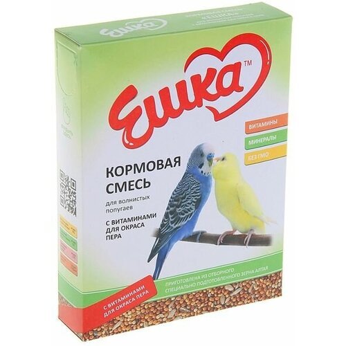 Ешка Корм «Ешка» для волнистых попугаев, с витаминами для окраса пера, 500 г