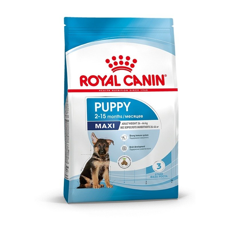 Royal Canin Maxi Puppy полнорационный сухой корм для щенков крупных пород до 15 месяцев