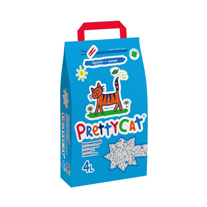 Наполнитель для кошачьего туалета PrettyCat Naturel впитывающий с алоэ 2кг