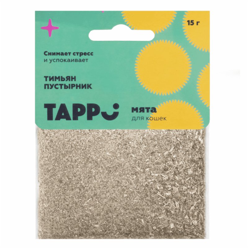 Tappi игрушки Tappi игрушки кошачья мята с тимьяном и пустырником в пакете (15 г)