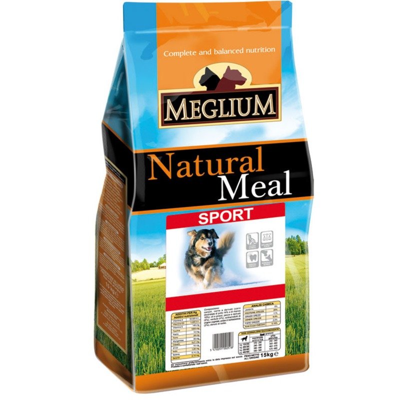 MEGLIUM Сухой корм Meglium Sport для активных собак с мясом - 3 кг