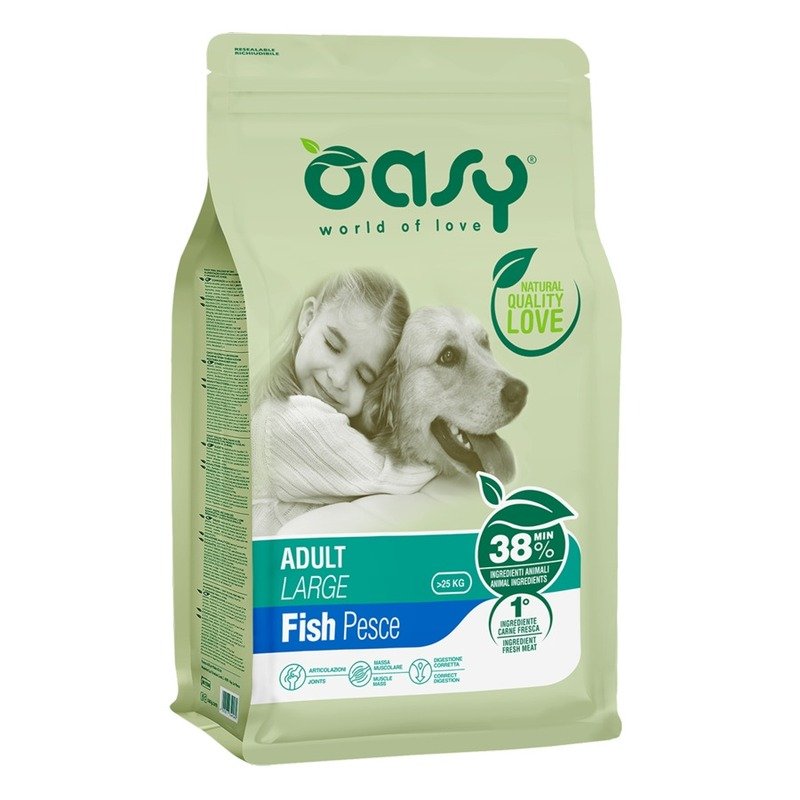 OASY Oasy Dry Dog Adult Large Fish сухой корм для взрослых собак крупных пород с рыбой - 3 кг