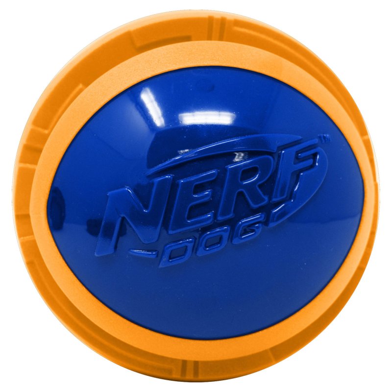 Nerf Nerf мяч из вспененной резины и термопластичной резины, 10 см (серия 'Мегатон'), (синий/оранжевый) (380 г)