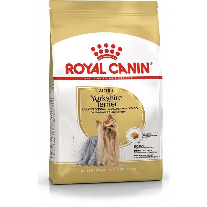 ROYAL CANIN Royal Canin Yorkshire Terrier Adult сухой корм для собак породы йоркширский терьер в возрасте от 10 месяцев - 0,5 кг