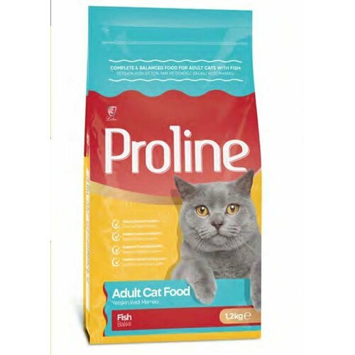 Proline Сухой корм для кошек с рыбой Adult Cat Food Fish 1,2кг