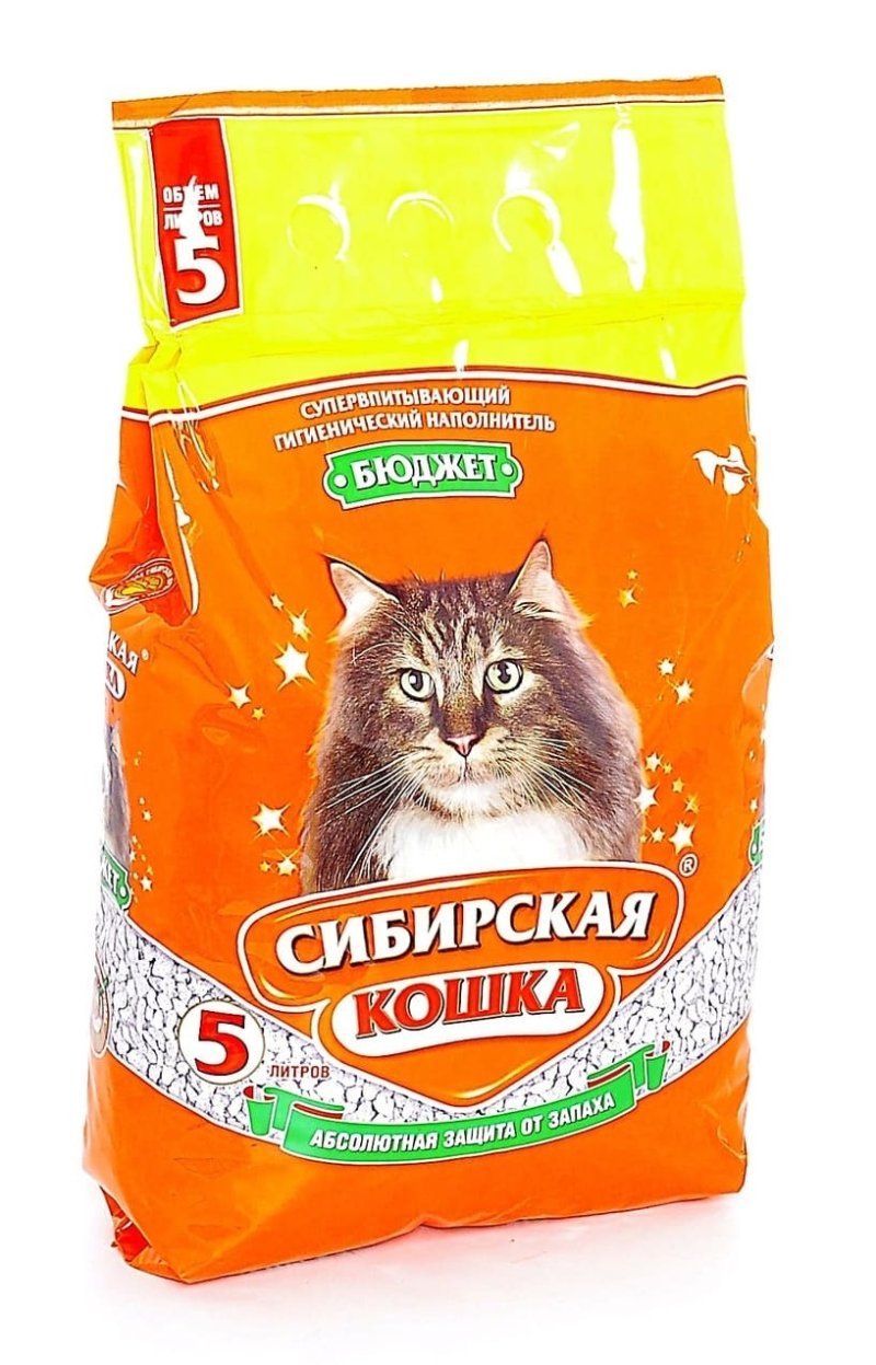 Сибирская кошка Сибирская кошка впитывающий наполнитель 'Бюджет' (8,5 кг)