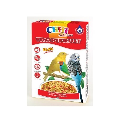 Cliffi (Италия) Яичный корм с фруктами для всех Зерноядных птиц (Tropifruit) PCOA229 | Tropifruit, 0,3 кг