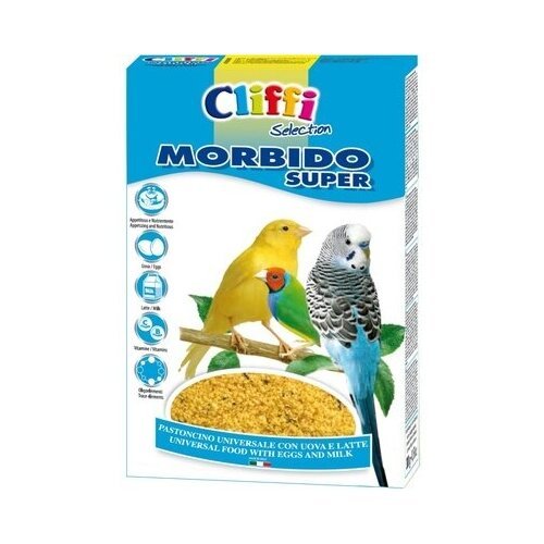 Cliffi (Италия) Яичный корм с молоком для всех Зерноядных птиц (Morbido Super) PCOA228 1 кг 40372 (2 шт)