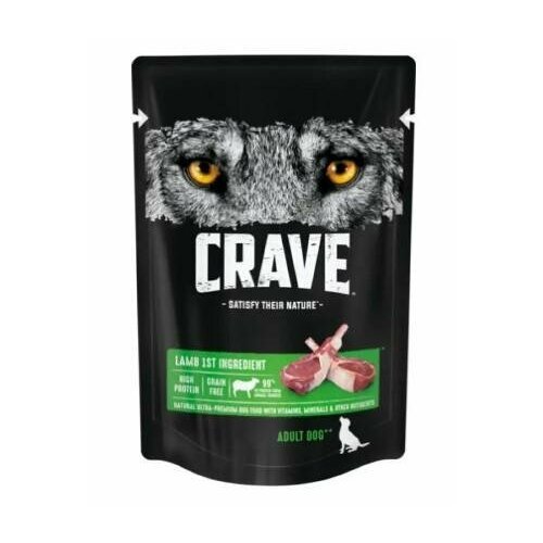 Crave Паучи для взрослых собак всех пород с ягнёнком 85г. 10245362 0,085 кг 52813 (18 шт)