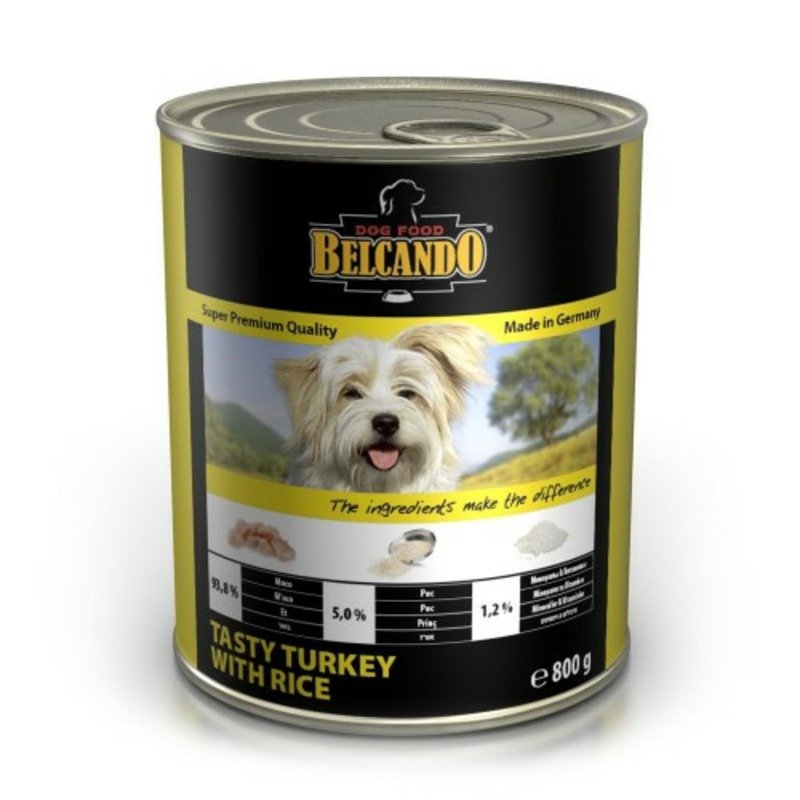 BELCANDO Консервы для собак Belcando Super Premium с индейкой и рисом