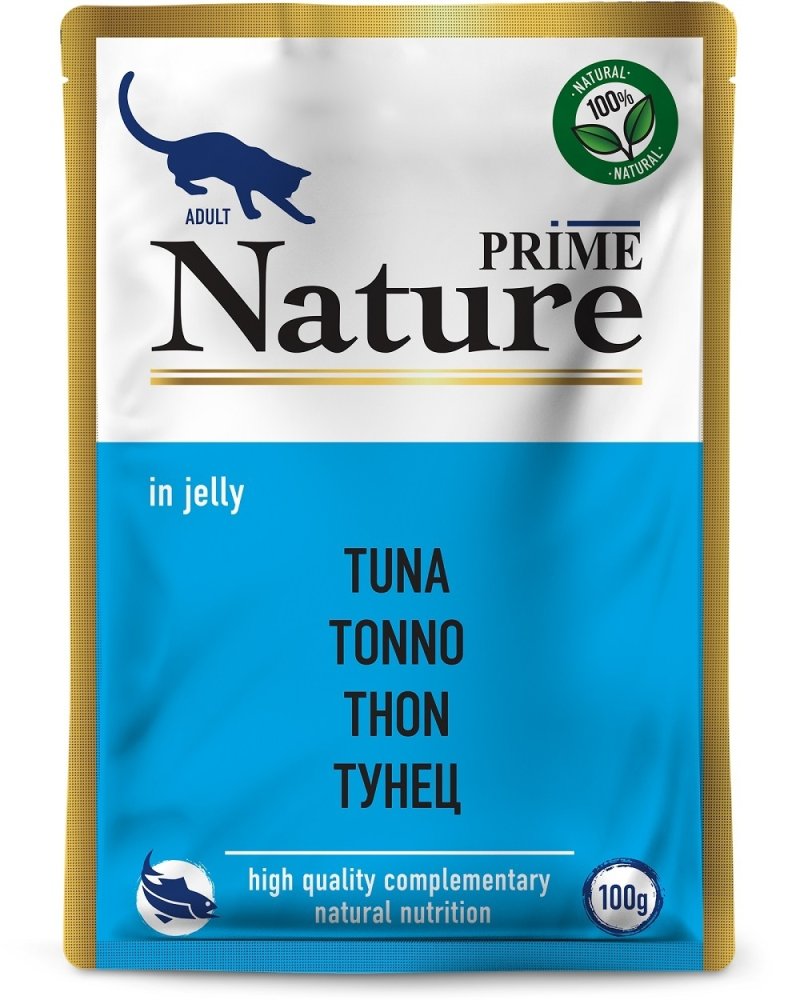 Prime Nature Prime Nature паучи для кошек: тунец в желе (1 шт)