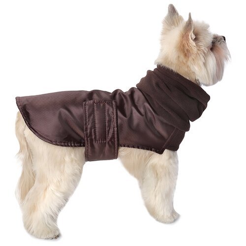 Попона для собак Монморанси 'Попона с горлом', цвет: коричневый, размер S, по спинке 27см