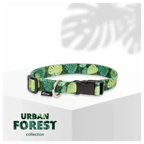 Rurri Ошейник для собак Urban Forest, L, 20 мм, 56 см