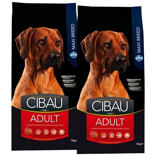 CIBAU ADULT MAXI для взрослых собак крупных пород с курицей (12 + 12 кг)