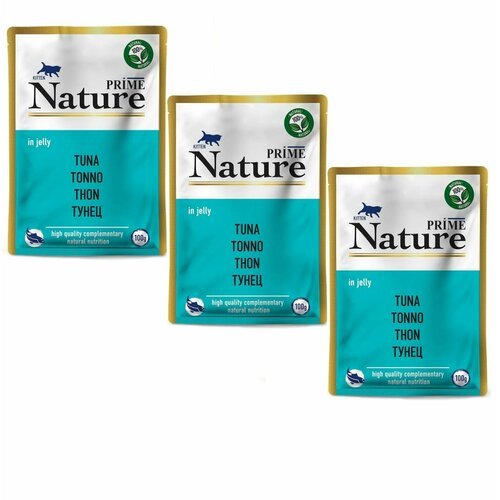 PRIME NATURE пауч для котят тунец 100 г, 3 уп