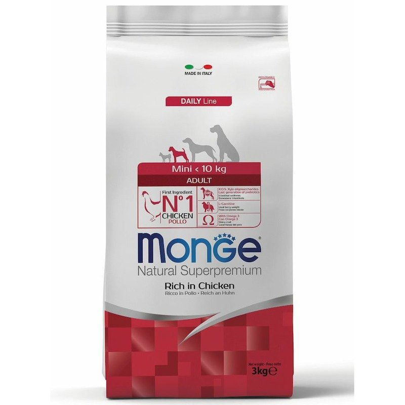 Monge Monge Dog Mini корм для взрослых собак мелких пород - 3 кг