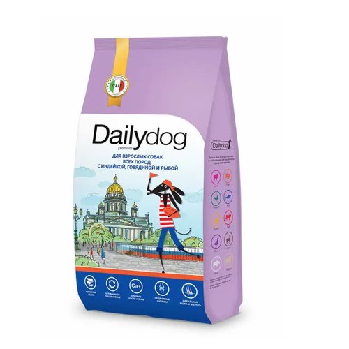 Daily Dog Casual сухой корм для взрослых собак всех пород с индейкой, говядиной и рыбой