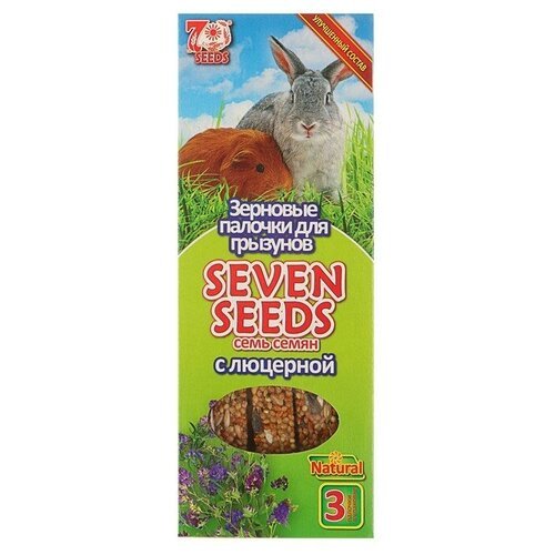 Палочки 'Seven Seeds' для грызунов, люцерна, 3 шт, 90 г