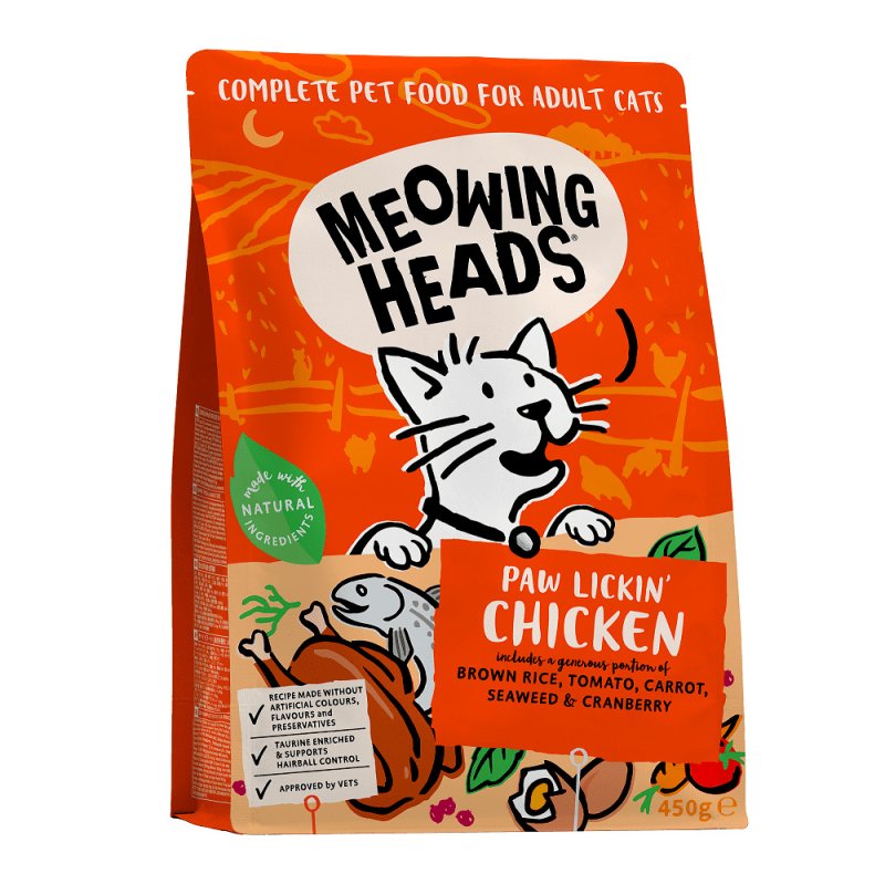 Barking Heads Barking Heads для взрослых кошек, с курицей и рисом 'Куриное наслаждение' (450 г)