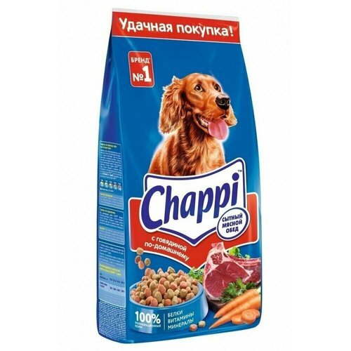 Chappi сухой корм для собак с говядиной 2,5кг.1шт