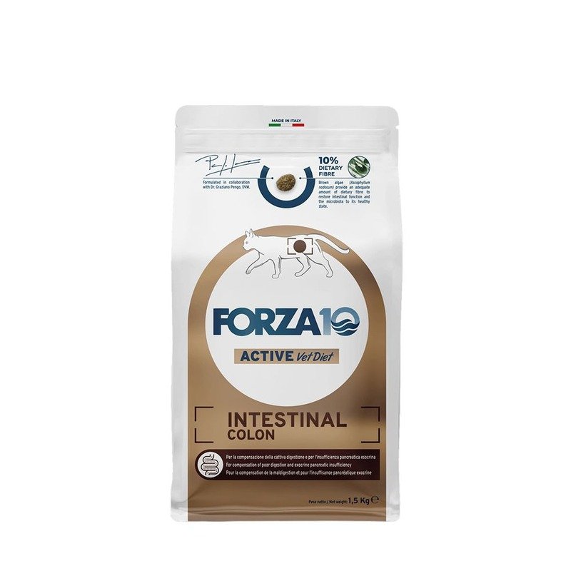 Forza10 Active VetDiet Intestinal Colon сухой корм для кошек, при заболевании жкт, с рыбой - 1,5 кг