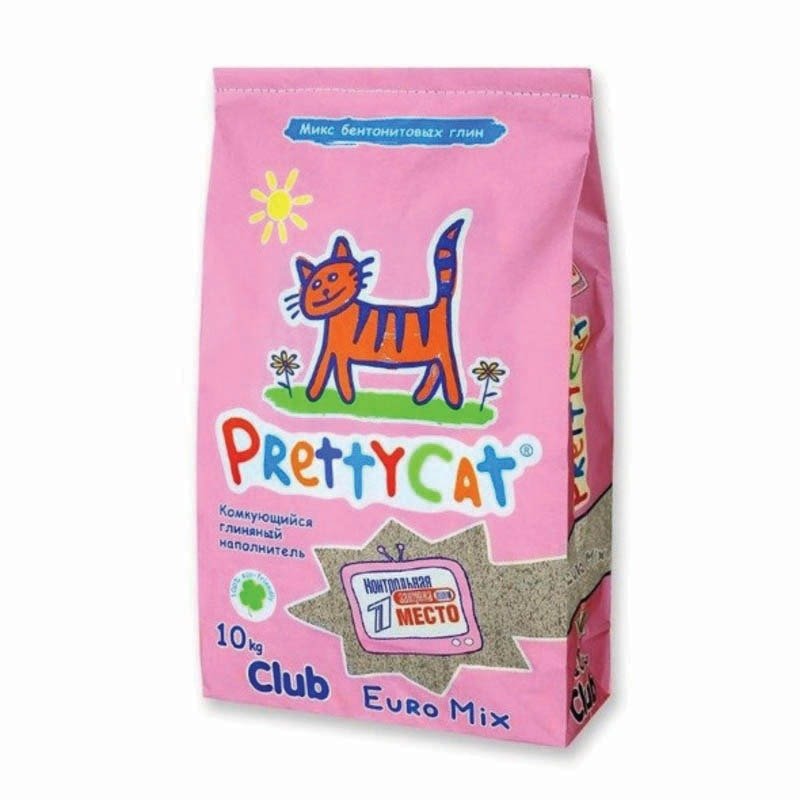 Наполнитель PrettyCat Euro Mix комкующийся для кошачьих туалетов - 10 кг