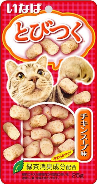 Inaba Inaba тобицуку Лакомство для кошек со вкусом куриного бульона (25 г)