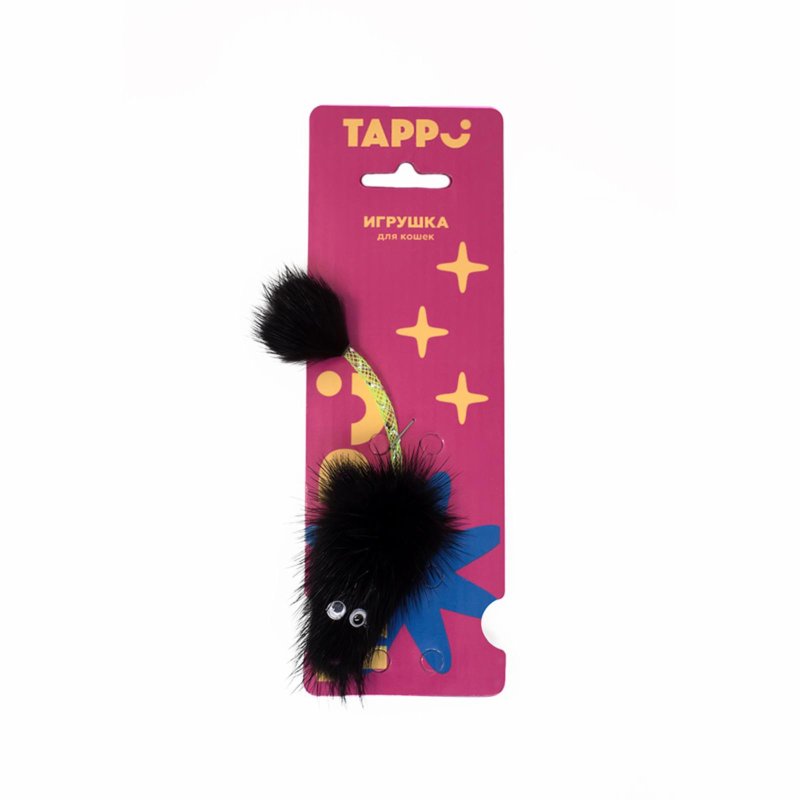 Tappi игрушки Tappi игрушки игрушка для кошек Мышка из натурального меха норки с хвостом трубочкой (14 г)