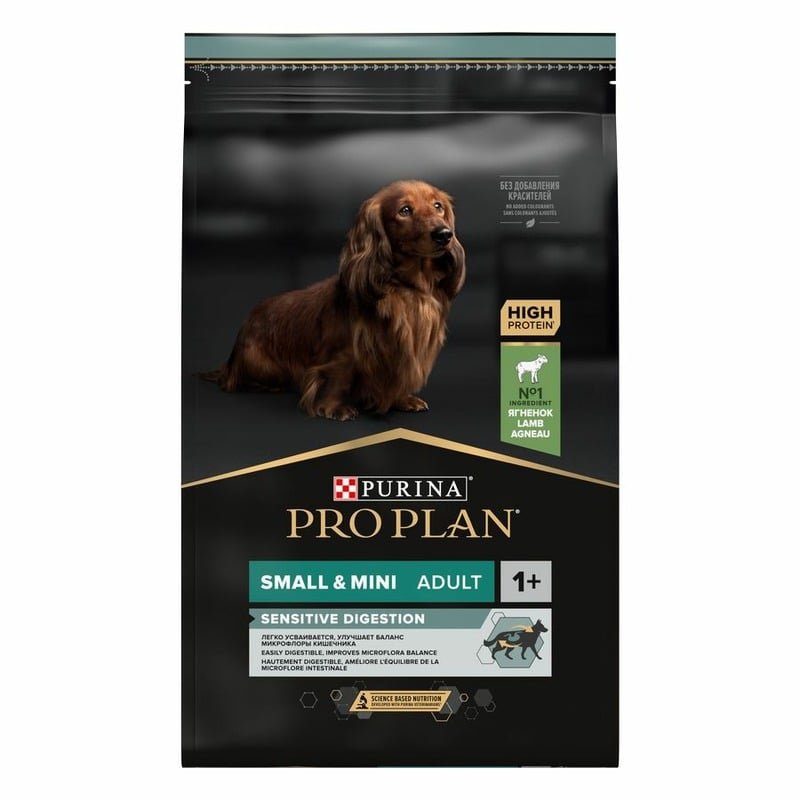 Pro Plan OptiDigest сухой корм для собак мелких и миниатюрных пород с чувствительным пищеварением, с высоким содержанием ягненка