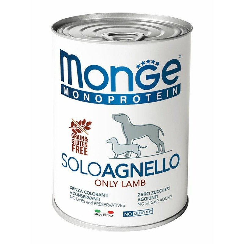 Monge Monge Dog Monoproteico Solo консервы для собак паштет из ягненка 400 г х 24 шт