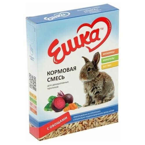 Ешка Кормовая смесь «Ешка» для декоративных кроликов, с овощами, 450 г