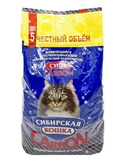 Сибирская кошка Сибирская кошка комкующийся наполнитель 'Супер' (10 л)
