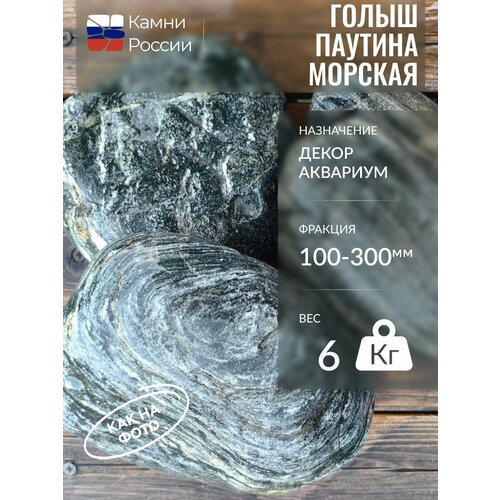 Грунт для аквариума, Голыш паутина морская,100-300мм,6 кг