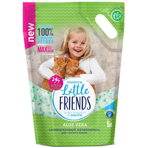 Впитывающий наполнитель Little Friends Aloe Vera, 5л, 1 шт.