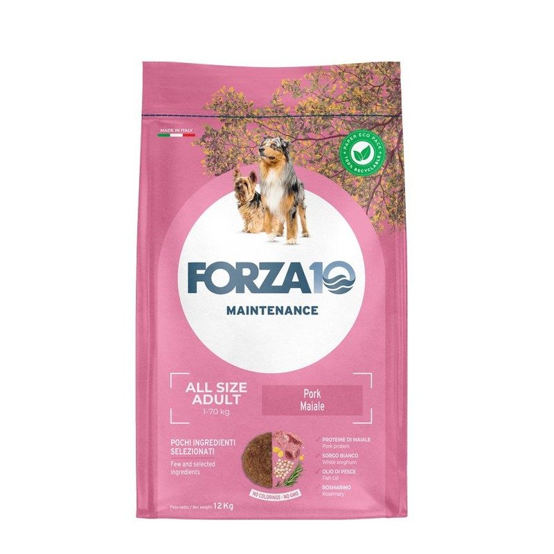 Forza10 All Breeds сухой корм для взрослых собак всех пород с диетической свининой - 12 кг