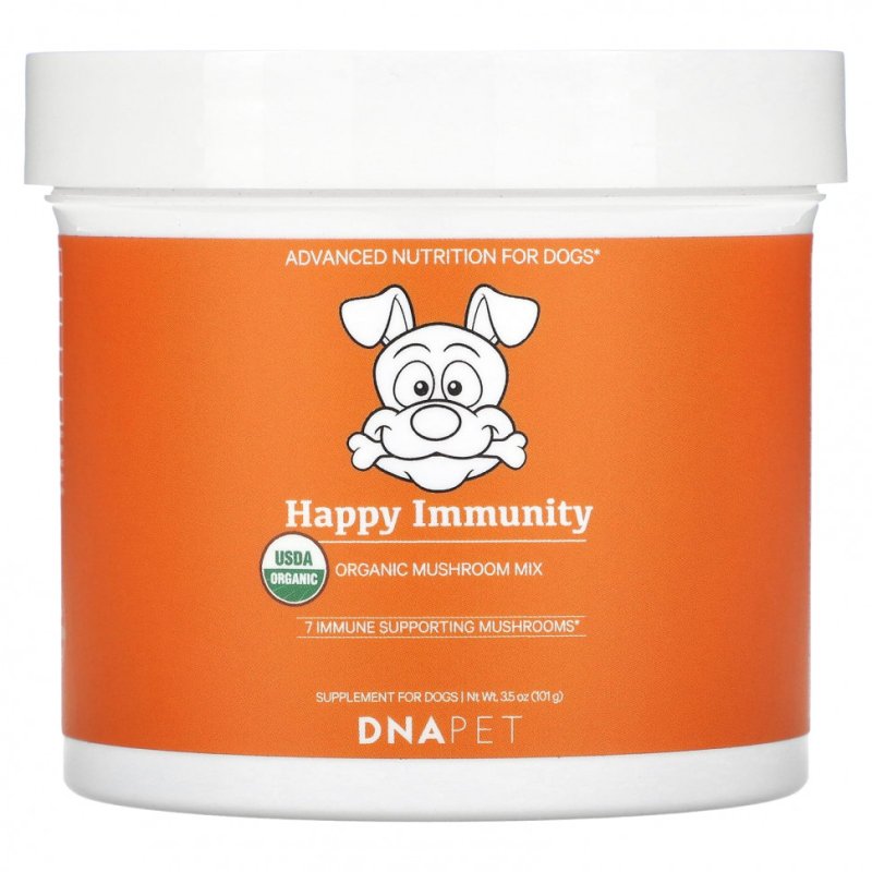 Codeage, Happy Immunity, смесь органических грибов, для собак, 101 г (3,5 унции)