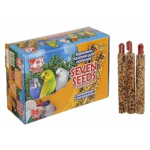 Seven Seeds Набор палочки 'Seven Seeds' для попугаев с витаминами и минералами, коробка, 36 шт., 720 г