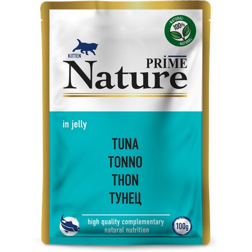 Prime (Прайм) Nature Пауч для котят с тунцом в желе 100 г 5 шт