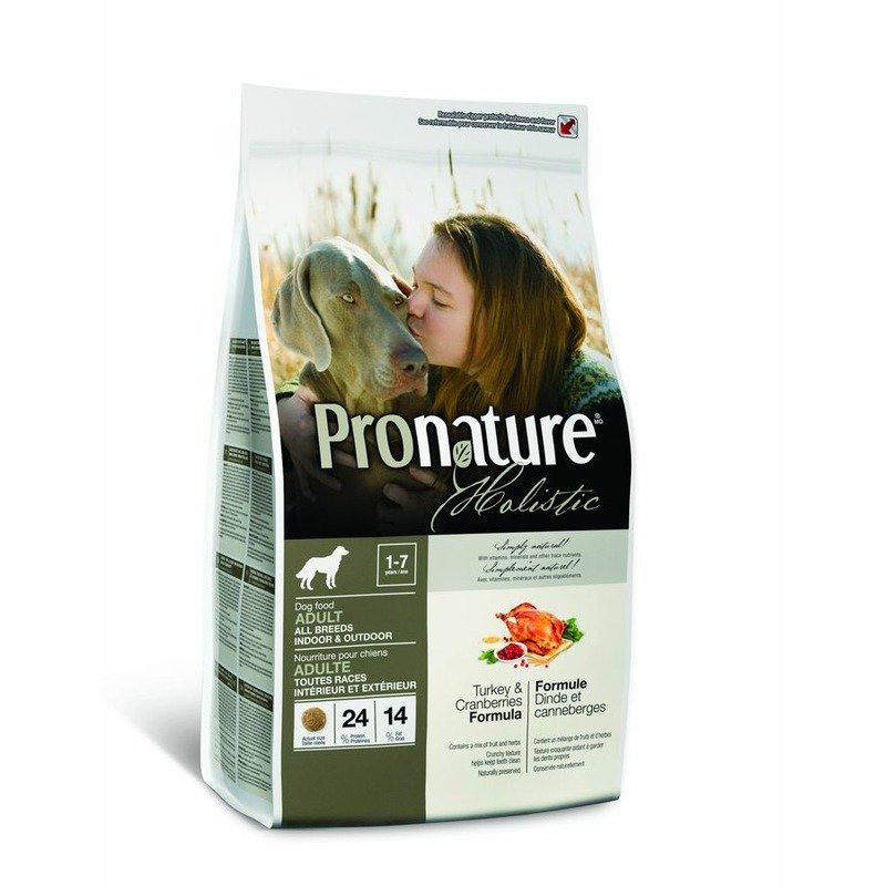 Pronature Holistic сухой корм для собак беззерновой, индейка с клюквой - 6,8 кг